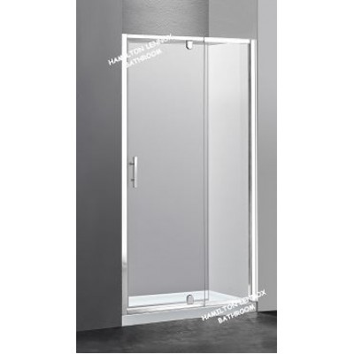 Shower Glass - Wave Series Adjustable (750-800mm) Pivot Door 
